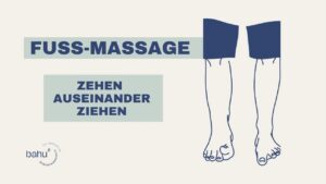 Zehen auseinander ziehen