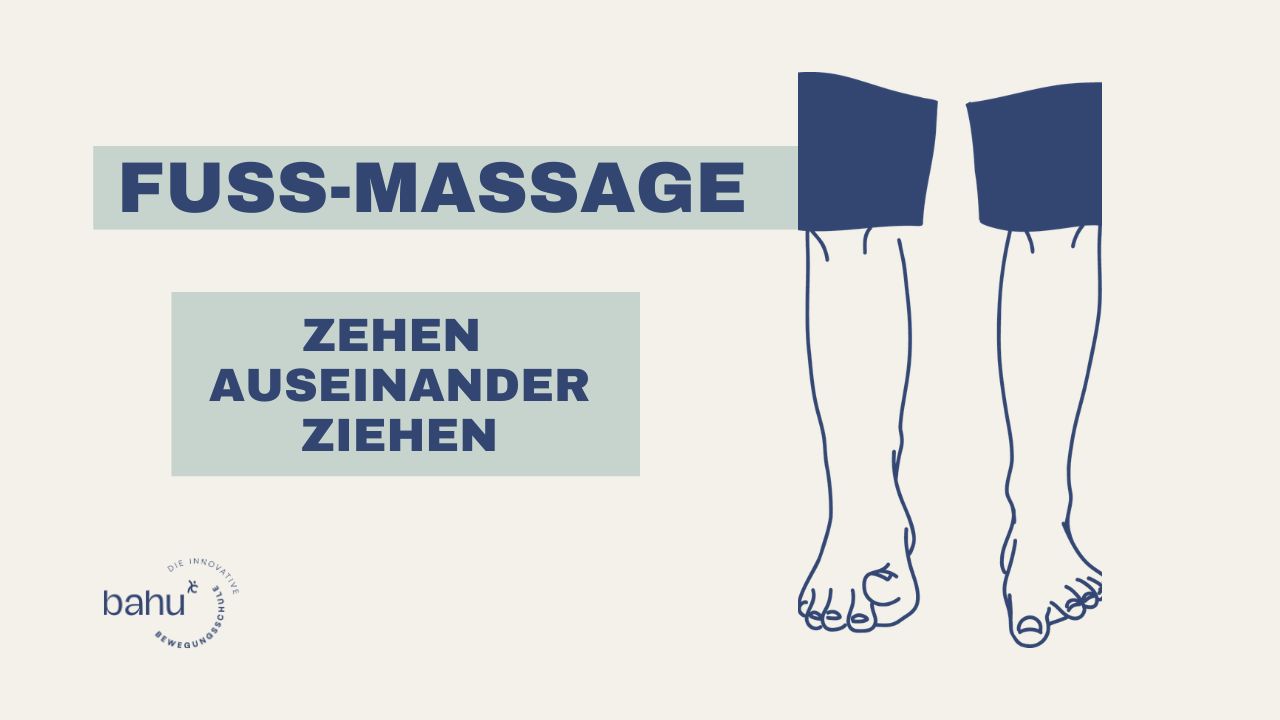 Zehen auseinander ziehen