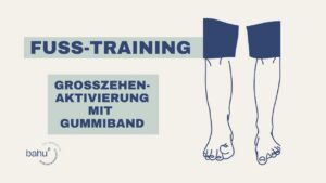 Kräftigung großer Zeh – mit Gummi⧸Zehentrainer