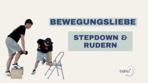 Stepdown & Rudern (mit Tritt und Stuhl)